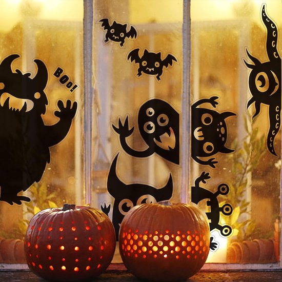 Halloween Decoraties Raam Klampt - Hallowmas Monster Venster Covers  Nieuwigheid Leuke... | bol