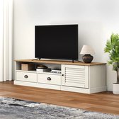 The Living Store VIGO TV-meubel - 156 x 40 x 40 cm - Massief grenenhout met opbergruimte