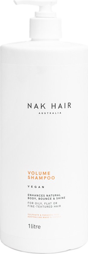 NAK Volume Shampoo 1 Litre - Normale shampoo vrouwen - Voor Alle haartypes - 1 ltr