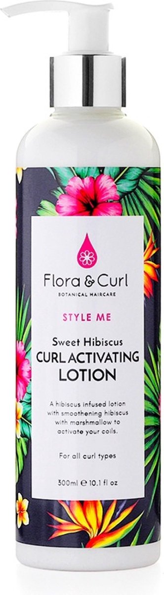 Bol.com Flora & Curl Sweet Hibiscus Curl Activating Lotion- 300 ml - Curly Girl proof aanbieding