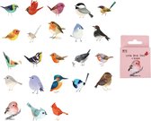 Autocollants Bullet Journal - Petits Oiseaux - 46 pièces - Autocollants Planner Agenda - Autocollants Vogel - Autocollants Oiseaux Autocollants Scrapbook - Autocollants Bujo - Autocollants adultes et enfants