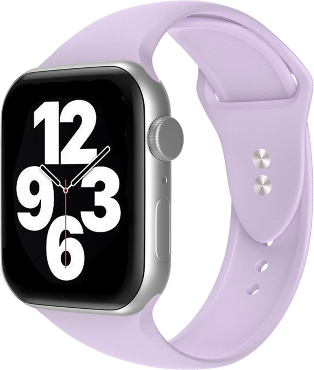 Gerrey® Siliconen bandje geschikt voor Apple Watch - Lila Roze Siliconen - 38/40/41 mm - Gerrey - Series 1 2 3 4 5 6 SE 7 8 - Geschikt voor Apple Watch