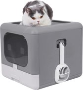 Happyment Zelfreinigende Kattenbak - Automatische kattenbak - Kattenbak Zelfreinigend – Grijs