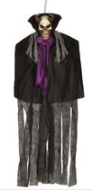 Fiestas Horror decoratie skelet demoon pop - hangend - met licht -150 cm - Halloween hangdecoratie