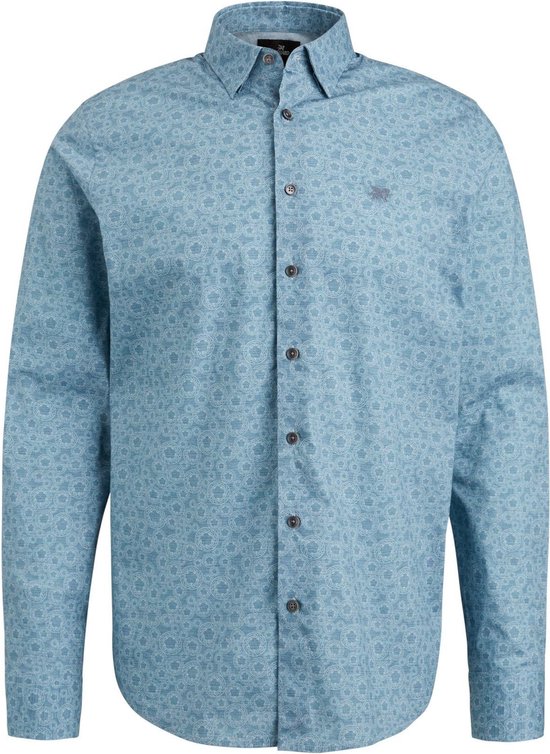 Vanguard - Overhemd Print Lichtblauw - Heren - Maat XXL - Regular-fit