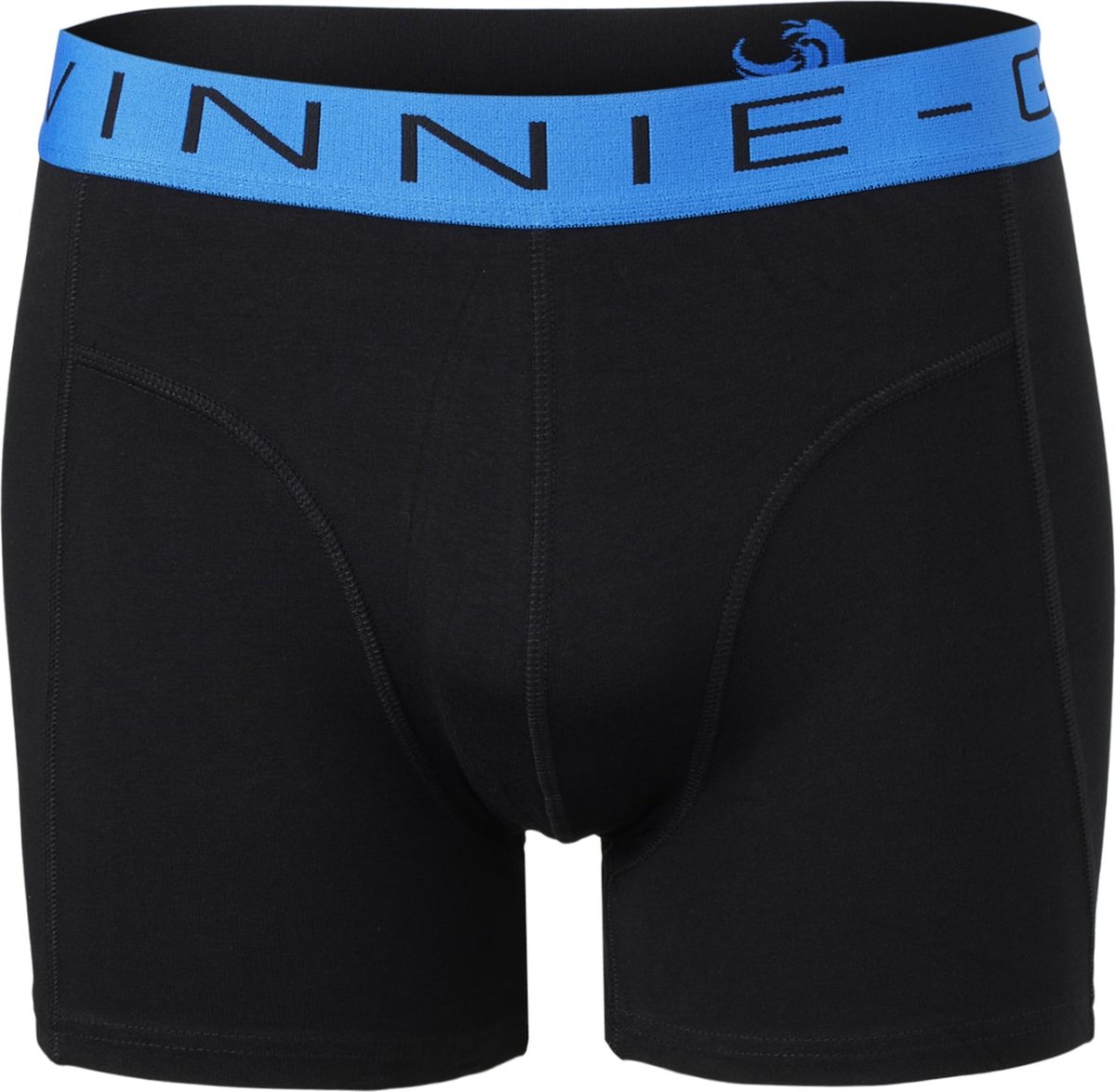Vinnie-G Boxershorts 2-pack Black /Blue Combo - Maat L - Heren Onderbroeken Zwart/Blauw - Geen irritante Labels - Katoen heren ondergoed