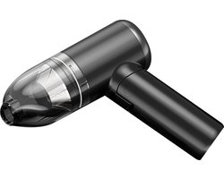 Happyment Draadloze Auto Stofzuiger - USB-C - 2 in 1 Multifunctioneel Stofzuigertje - Auto Oplader - Kruimelzuiger - Zwart