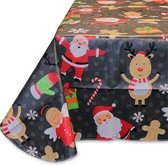Wegwerp tafelkleed Polyester Kerst Christmas Party Tafelkleed - Donkergrijs - 140x230 cm