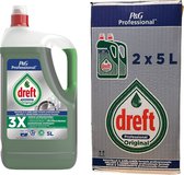 Liquide vaisselle Dreft Original - Formule professionnelle - Pack économique 2 x 5 L