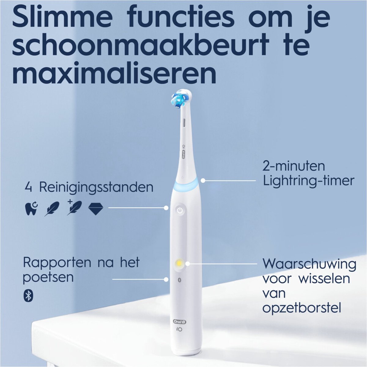 Afbeelding 3 van Oral-B iO 4N - Elektrische Tandenborstel - Wit