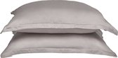 Coco & Cici linge de lit doux, luxueux et durable - taie d'oreiller 60 x 70 - sans cantonnière - grège