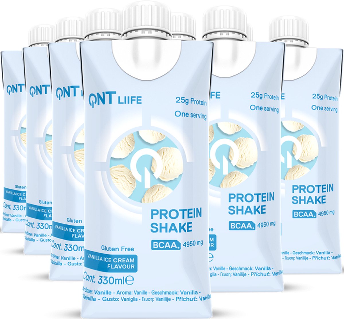 Goedkoopste QNT Delicious Whey Protein Shake 12x330ml Vanilla