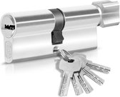 Profielcilinder slotcilinder cilinderslot 30/30 knopcilinder deurslot - incl. 5 sleutels - enkel - Lengte: 60mm, A:30 B:30-1er Set