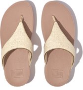 FitFlop Lulu Shimmerweave Toepost Sandales pour femmes/ Slippers BEIGE - Taille 40