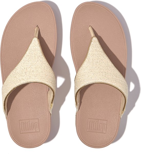 FitFlop Lulu Shimmerweave Toe-Post Sandals