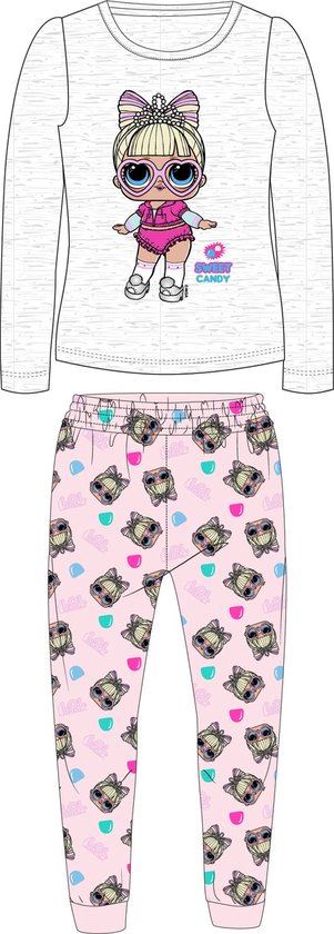 L.O.L. surprise pyjama sweet candy katoen grijs/roze maat 122