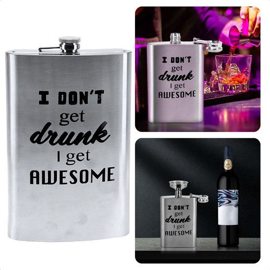 Debowa Houten Veldfles Vodka 70cl - Wijn en Dranken