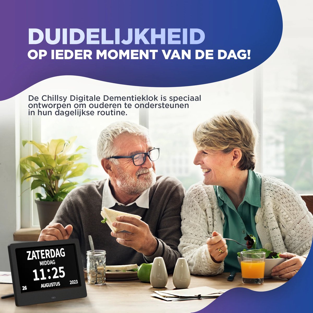 Digital Dementia Clock for Elderly 3