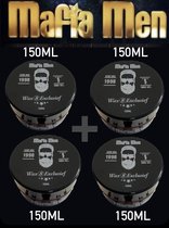 2+2 Gratis 4 Pack- Mafia Men Haarwax 8 Exclusief (4-Pak Exclusief 600 ml)