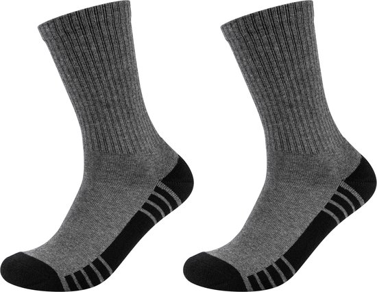 Skechers 2PPK Cushioned Socks SK41102-9700, Unisex, Grijs, Sokken, maat: 43-46