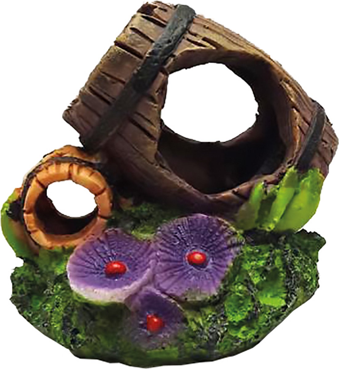 Duvoplus - Aquariumdecoratie - Vissen - Decoratie Vat 9x8x8cm - 1st