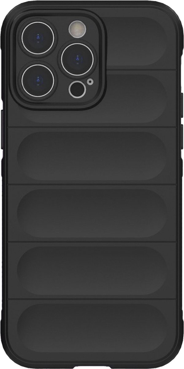 Just in Case Shockof Shell Case hoesje geschikt voor iPhone 14 Pro Max - zwart