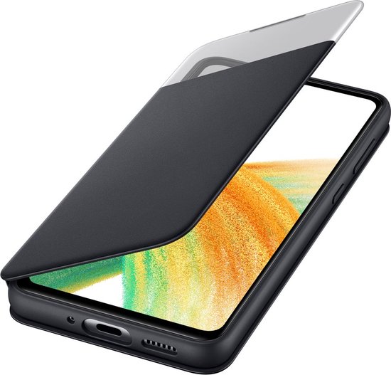 Origineel Samsung Galaxy A33 Hoesje Smart Clear View Cover Zwart | bol.com