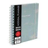 Verhaak Agenda Planner Spiraal Groen A5 - 18 maanden 2023-2024 - 20x16 cm