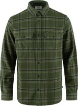 Fjällräven Övik Heavy Flannel Shirt M - Deep forest-laurel green - Outdoor Kleding - Fleeces en Truien - Overhemd lange mouw