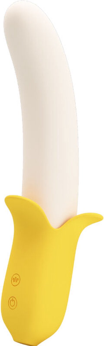 PRETTY LOVE | Pretty Love - Banana Geek Super Power 7 Vibration Settings Up and down Silicone Black