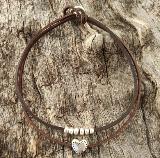 Manfnee PU-lederen halsband punk gotisch emo ketting halsketting voor dames en heren verstelbaar, Roestvrij staal, Geen edelsteen
