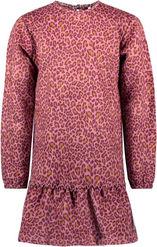 Meisjes jurk panter print roze - Denise - Delight panter