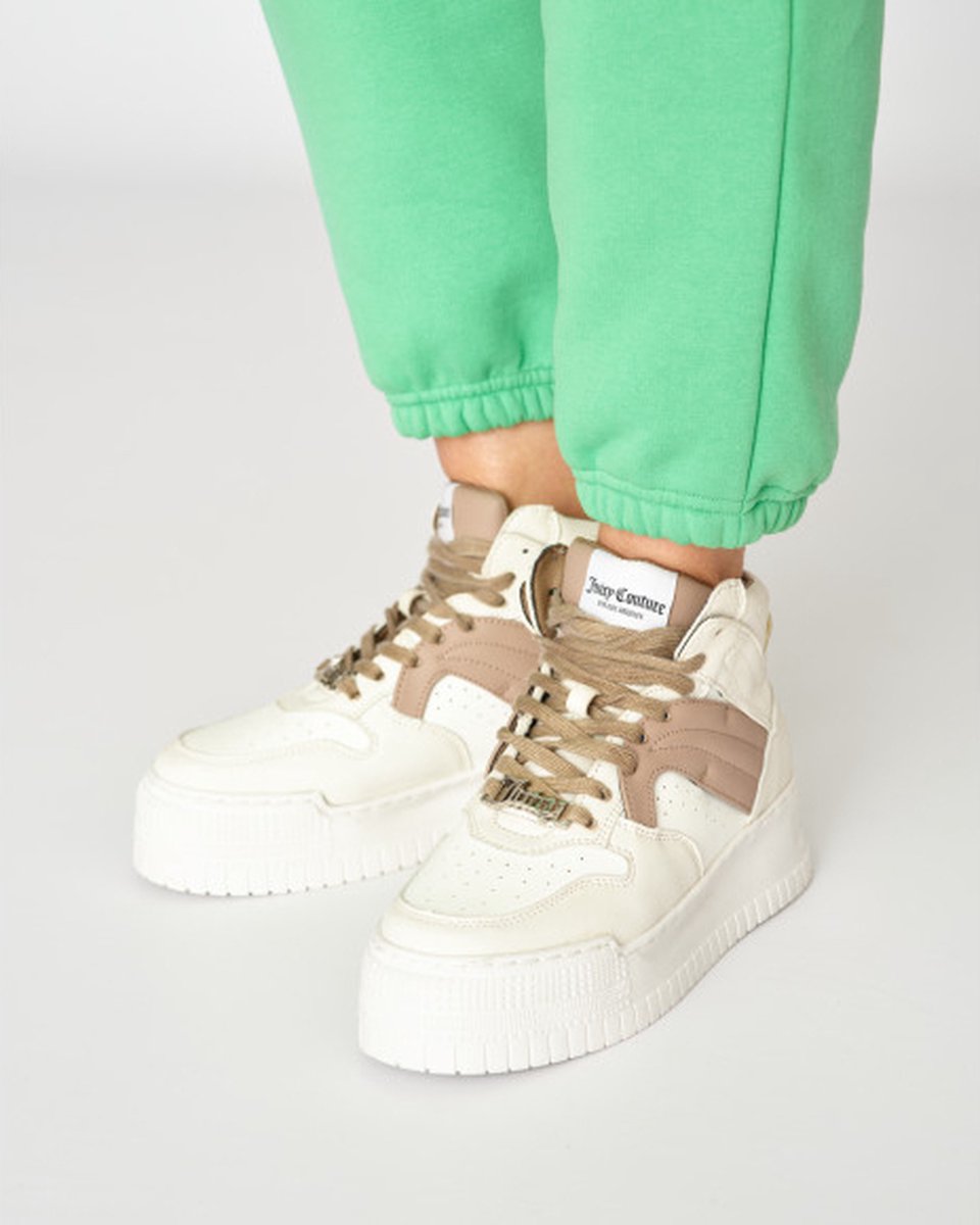 Juicy Couture Brooklyn Hightop Colourblock Sneaker Beige 5