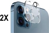 Screenz® - Camera lens protector geschikt voor iPhone 15 Pro / 15 Pro Max - Screenprotector - Beschermglas - Glasplaatje geschikt voor iPhone 15 Pro / iPhone 15 Pro Max - 2 stuks