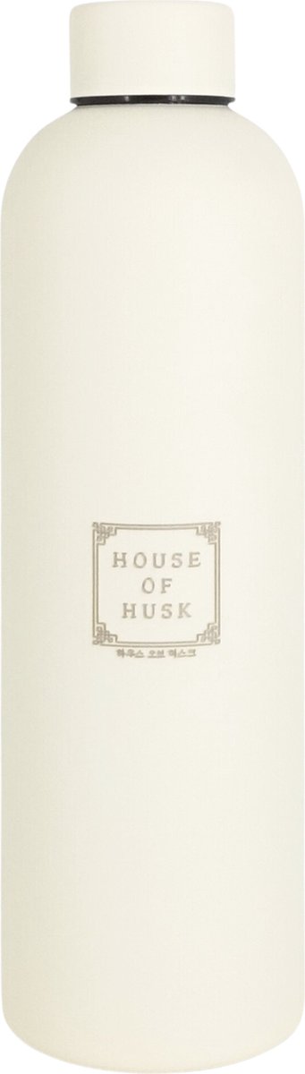 House of Husk Thermosfles Drinkfles - 750ml - Roestvrij Staal - Thermosbeker - Dubbele Isolatie - Draaidop - Mat Wit