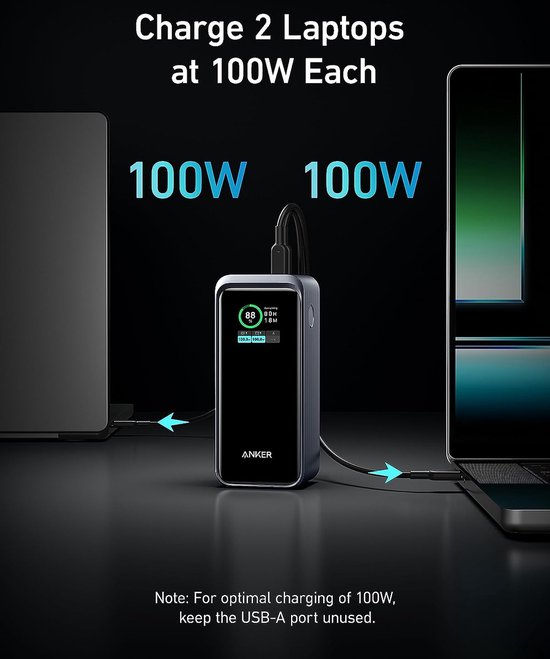 Bleu-Banque d'alimentation à charge super rapide pour ordinateur portable  Macbook, batterie externe, iPhone - Cdiscount Téléphonie