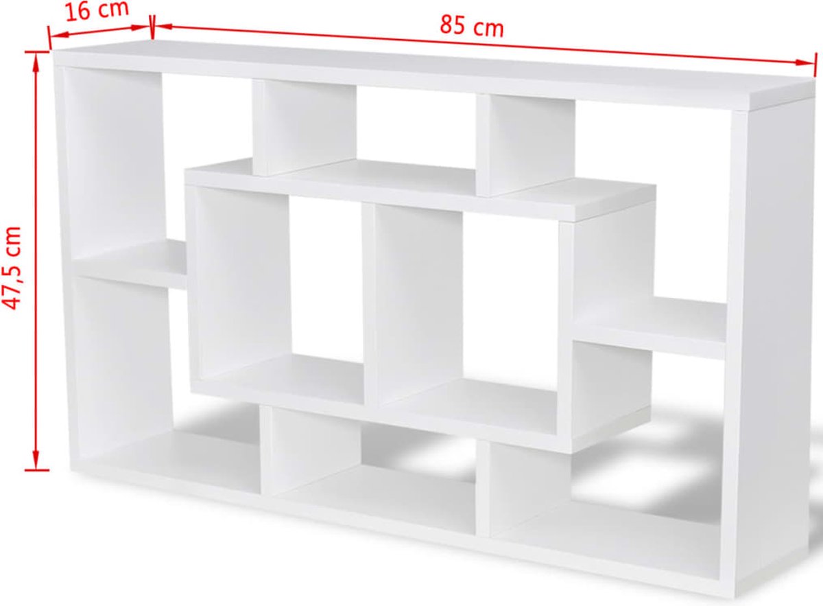 Vente Étagère livres - Petite étagère invisible 12 x 12 cm - Blanc