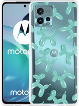 Cazy Hoesje geschikt voor Motorola Moto G72 Ballon Hondjes