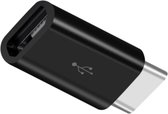 Micro USB naar USB C adapter- USB verloop - USB 2.0 - Zwart - Allteq