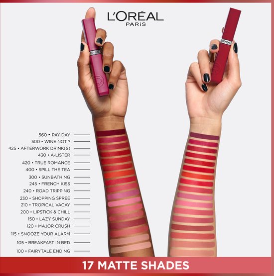 L'Oréal Paris Infaillible Matte Resistance lippenstift - 300 Sun Bathing - Langhoudende vloeibare lipstick met een matte finish – 5ml