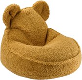 Wigiwama Zitzak Bear - Maple - beanbag teddy - uitwasbare hoes - fluffy zitzak knuffelen - zitzak kinderen - kinder zitzak
