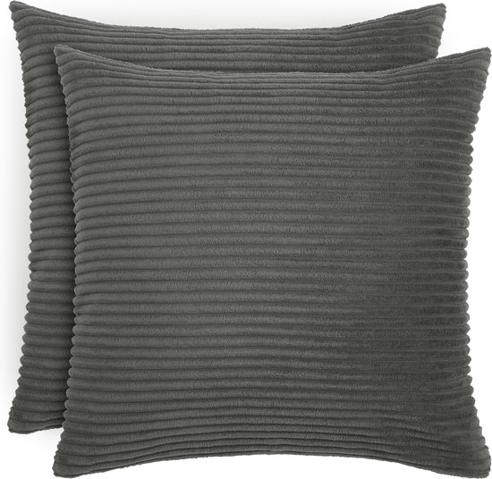 Corduroy Zachte Decoratieve Kussenhoes 50x50 50x80 70x70 cm Vierkante Rechthoek Kussenhoezen Gooi Kussenhoes, Home Decorations voor Sofa Sofa Bed Stoel(A7,80x80cm 2pack