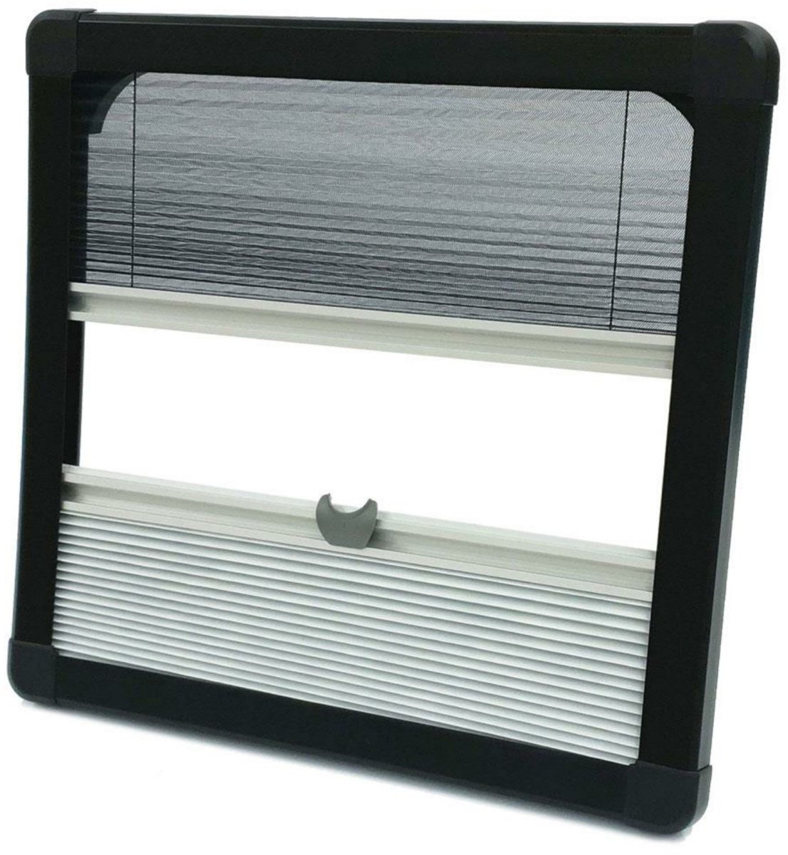 Horrex Gebogen Duo Plissé R5000 Zwart 524x534