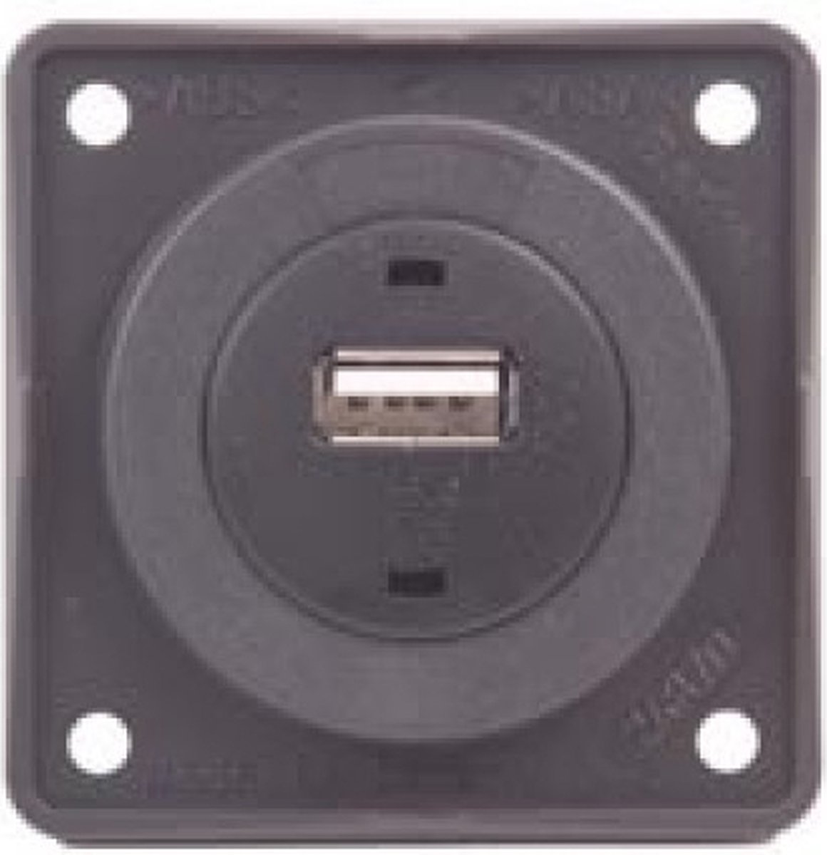 Berker Contactdoos 1x USB Lader 12V Inbouw Antraciet Mat
