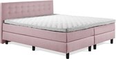 Boxspring Luxe 160x210 Knopen Oud Roze