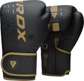 RDX Sports Gants de boxe F6 Kara - Gloves de boxe - Entraînement - Gants d'arts martiaux - Boxe - Or - Mat - 10 oz
