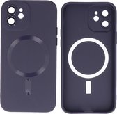 Coque Arrière iPhone 11 - Coque MagSafe avec Protecteur d'Appareil Photo - Violet Nuit