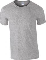 T-shirt met ronde hals 'Softstyle® Ring Spun' Gildan Sportgrijs - 4XL