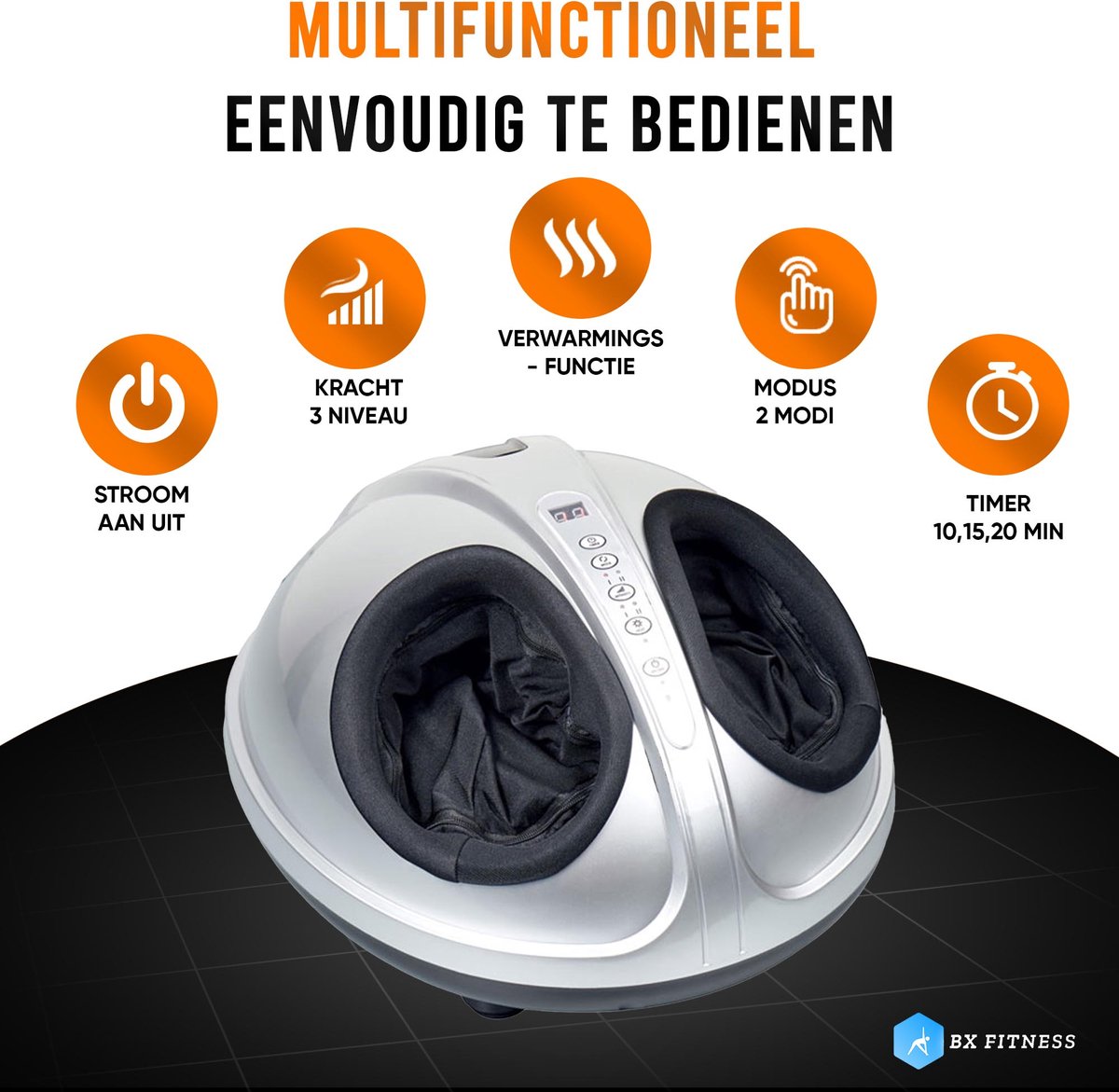 Bol.com Electric Foot Massager - BX Fitness®-Zilver aanbieding