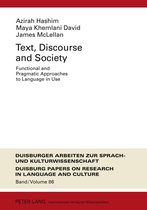 Text, Discourse and Society